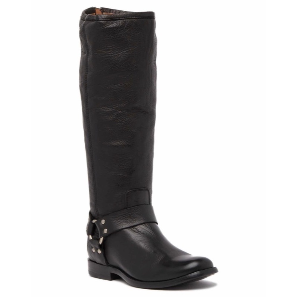 NEW IN BOX FRYE Black Phillip Harness Tall Boots